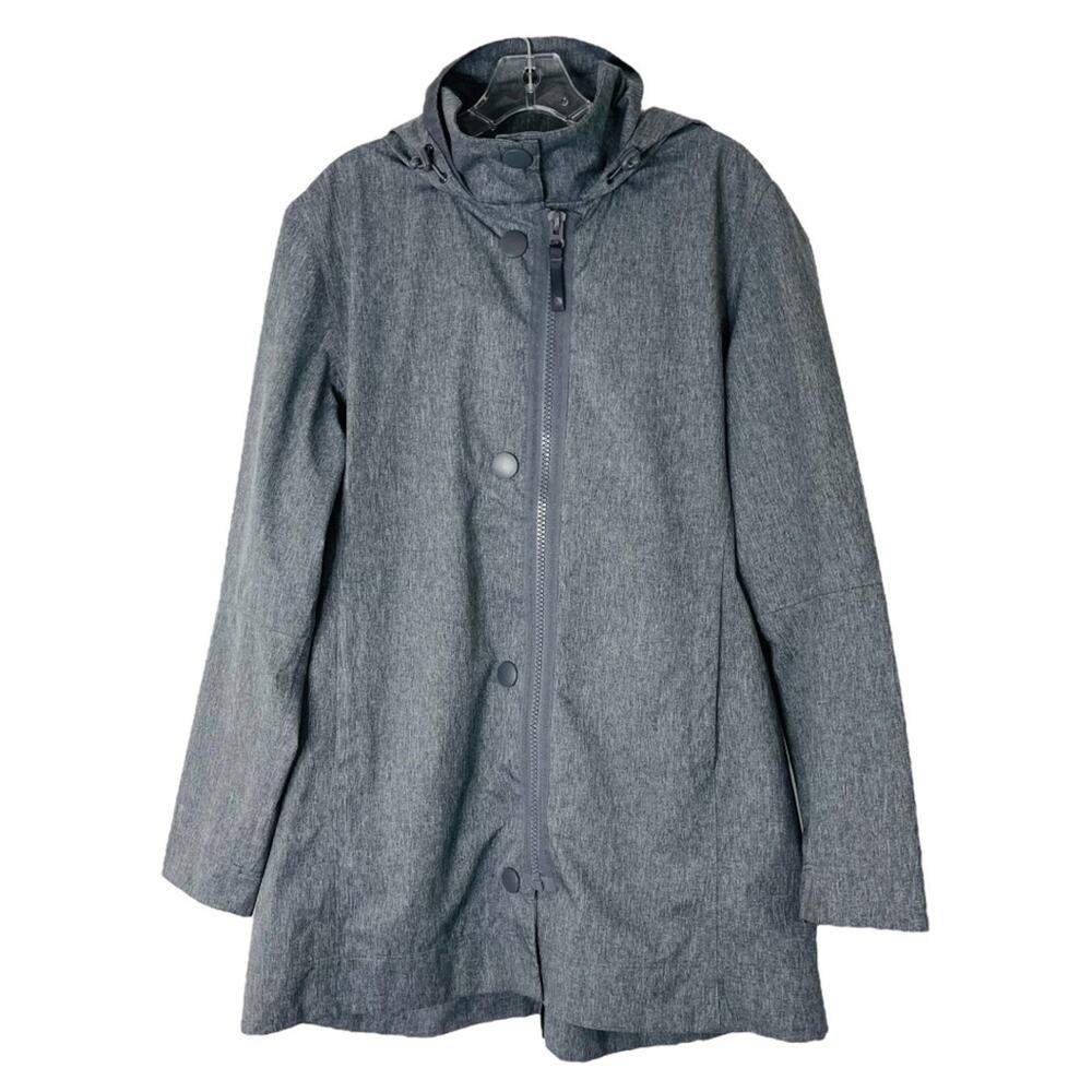MPG Grey golf waterproof zip hood outdoor activewear rain jacket XL